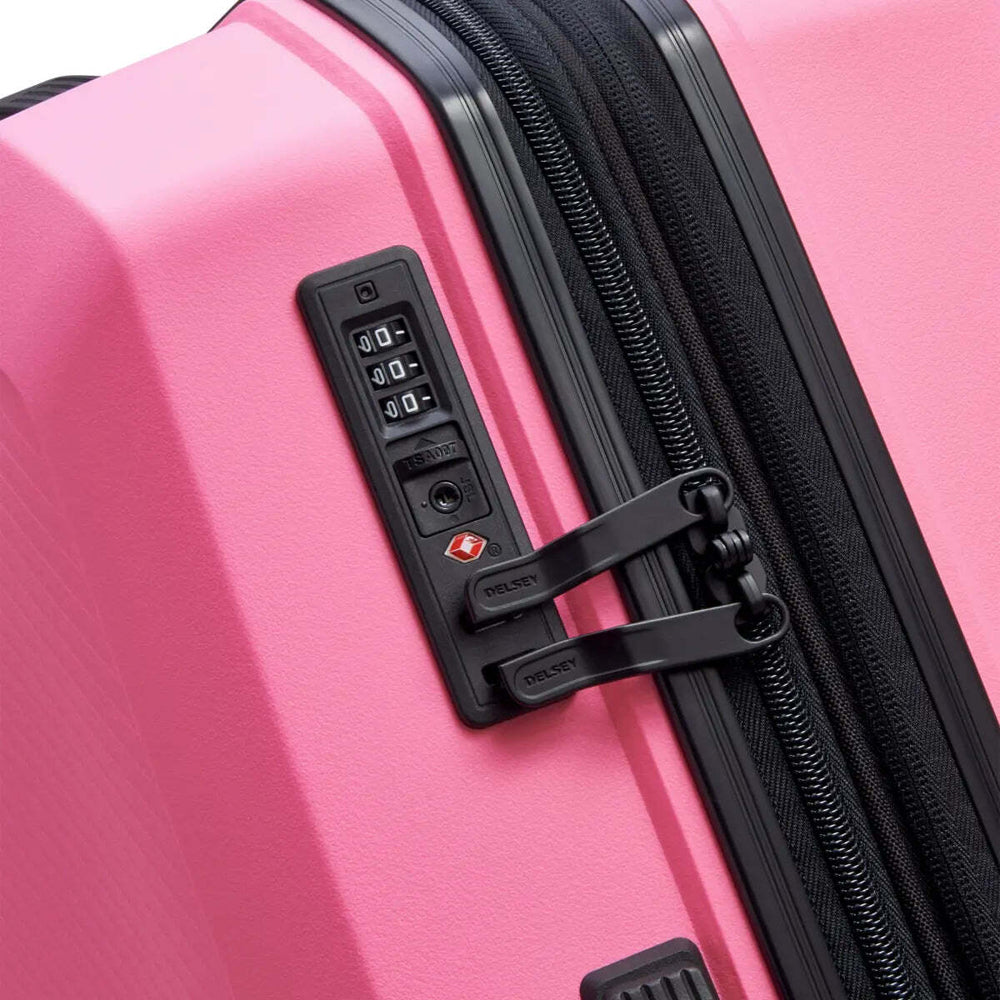 Delsey Anvers 65.5 cm 4 Wheel Expandable Suitcase - Pink