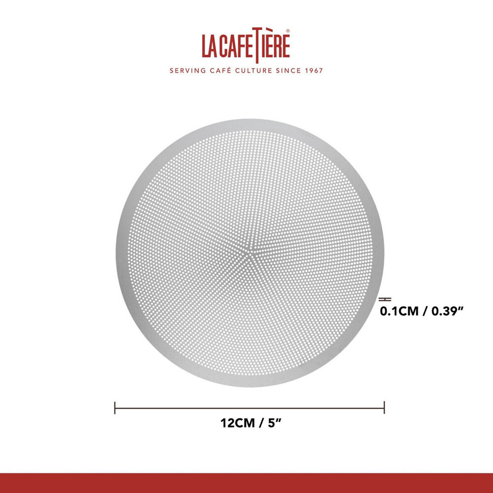 La Cafetiere 2-Pieces Replacement Filter For Coffee Knock Box (White)