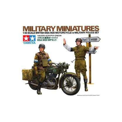 Tamiya 1/35 British BSA M20 Motorcycle with Military Police Set