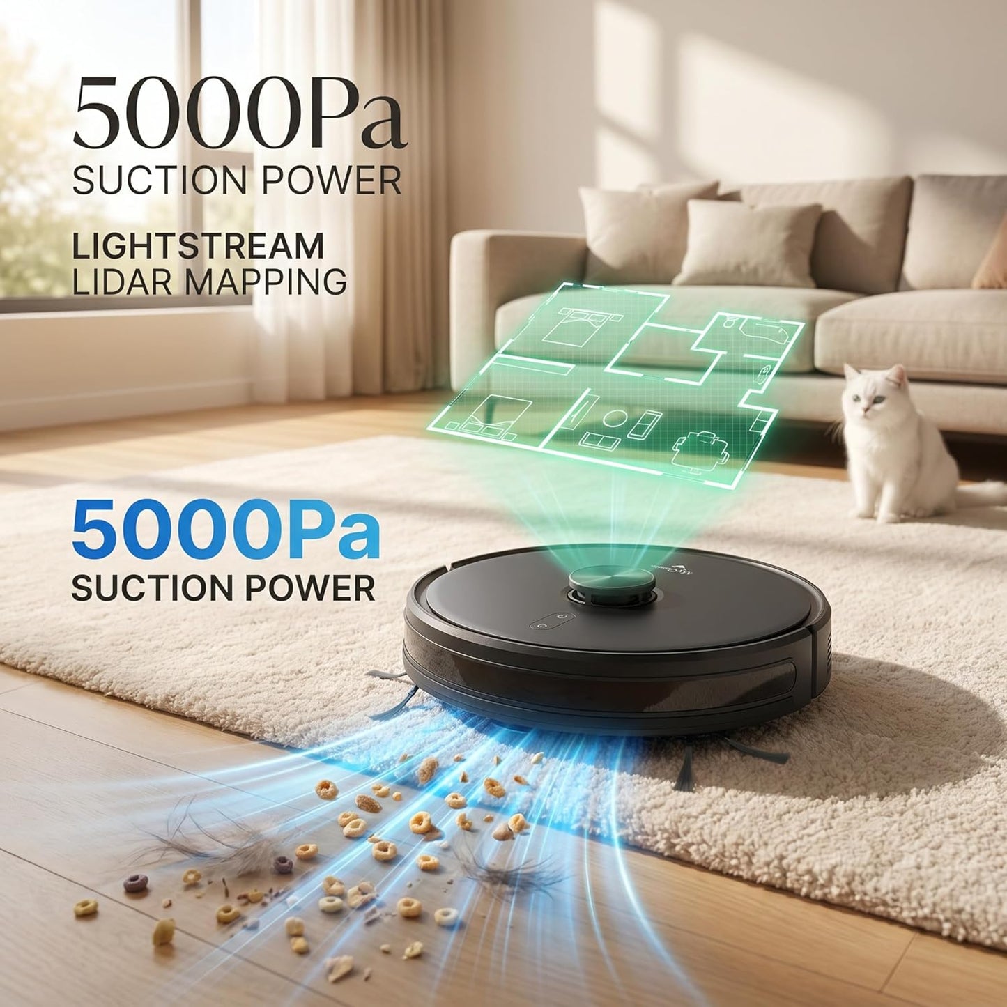 Mygenie Raptor Laser Robotic Vacuum