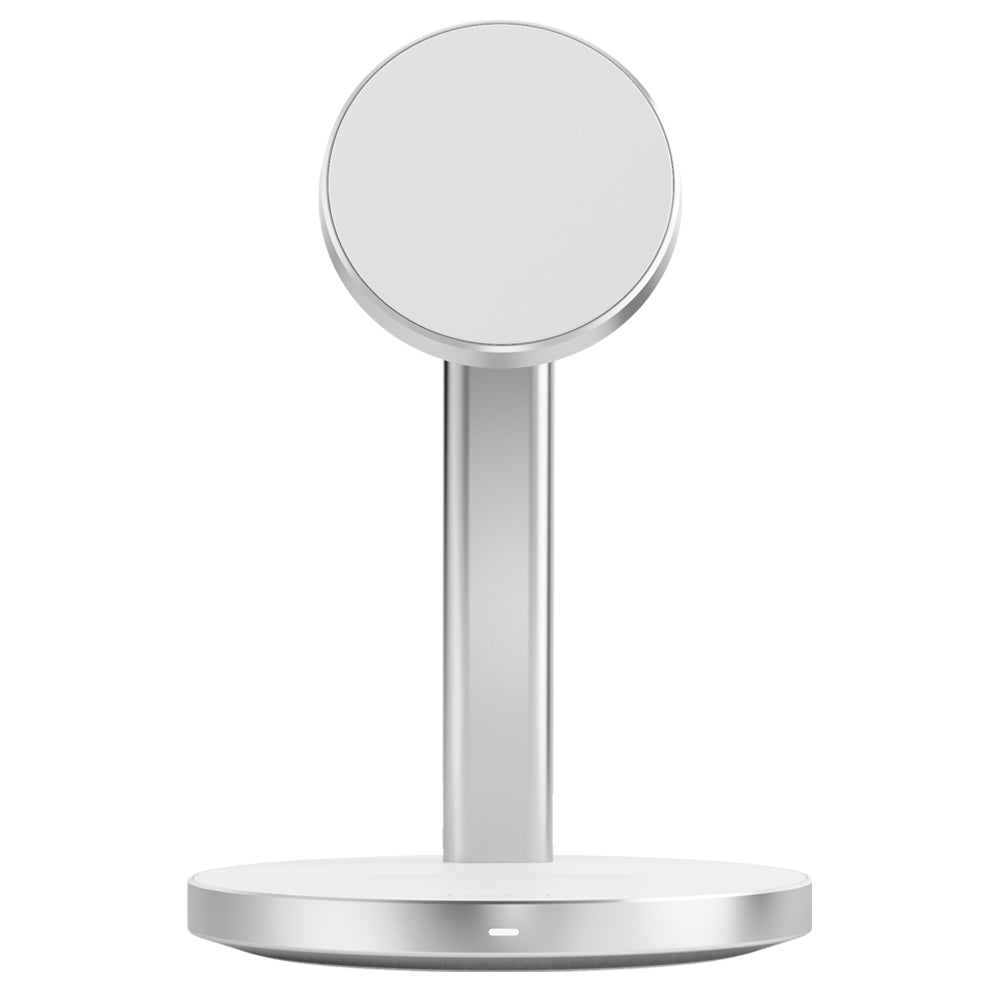 EFM Qi2 15W Duo Wireless Charge Stand with 20W Power Supply and 1.2M Cable (White)