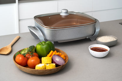 Healthy Choice 7.9L Electric Non-Stick Copper Fry Pan