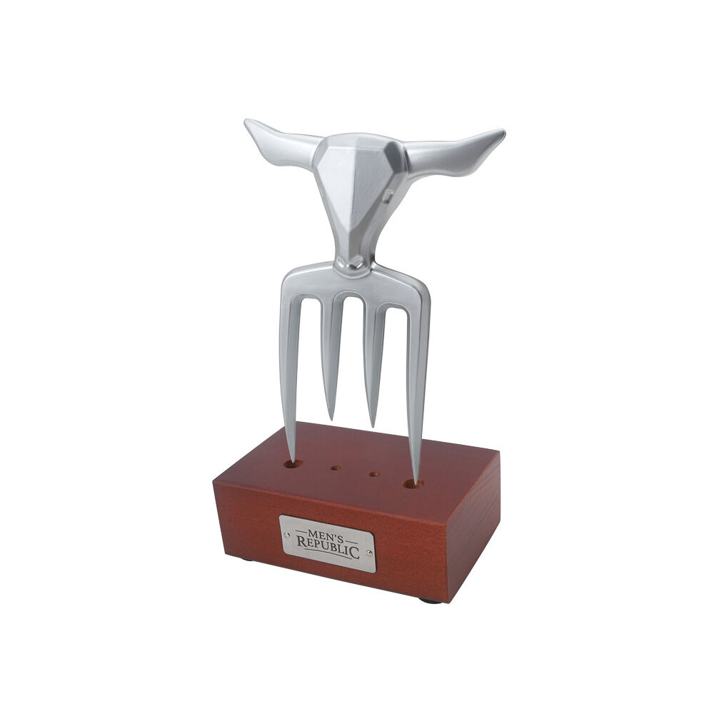 Men’s Republic Heavy Duty Bull Fork for Carving and Serving Meat - Black
