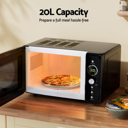 Devanti 20L Microwave Oven 700W (Black)