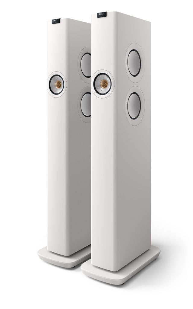 KEF LS60 Wireless Hifi Speakers Pair (Mineral White)