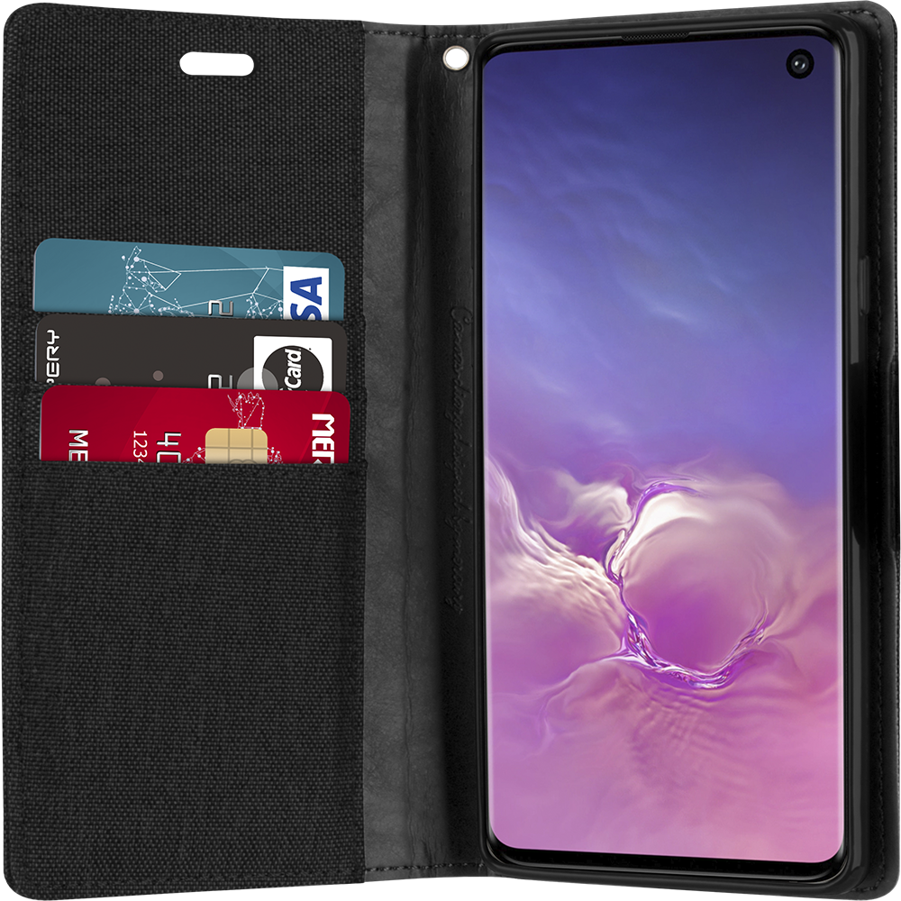Goospery Canvas Diary For Galaxy A21S - Blue