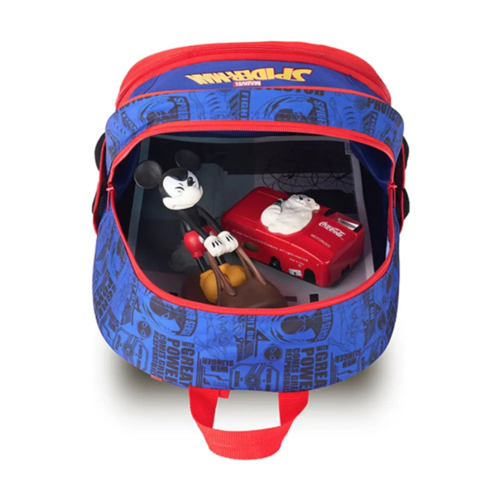 Spiderman Kids 15in Backpack Spiderman Print School Bag With Side Pockets