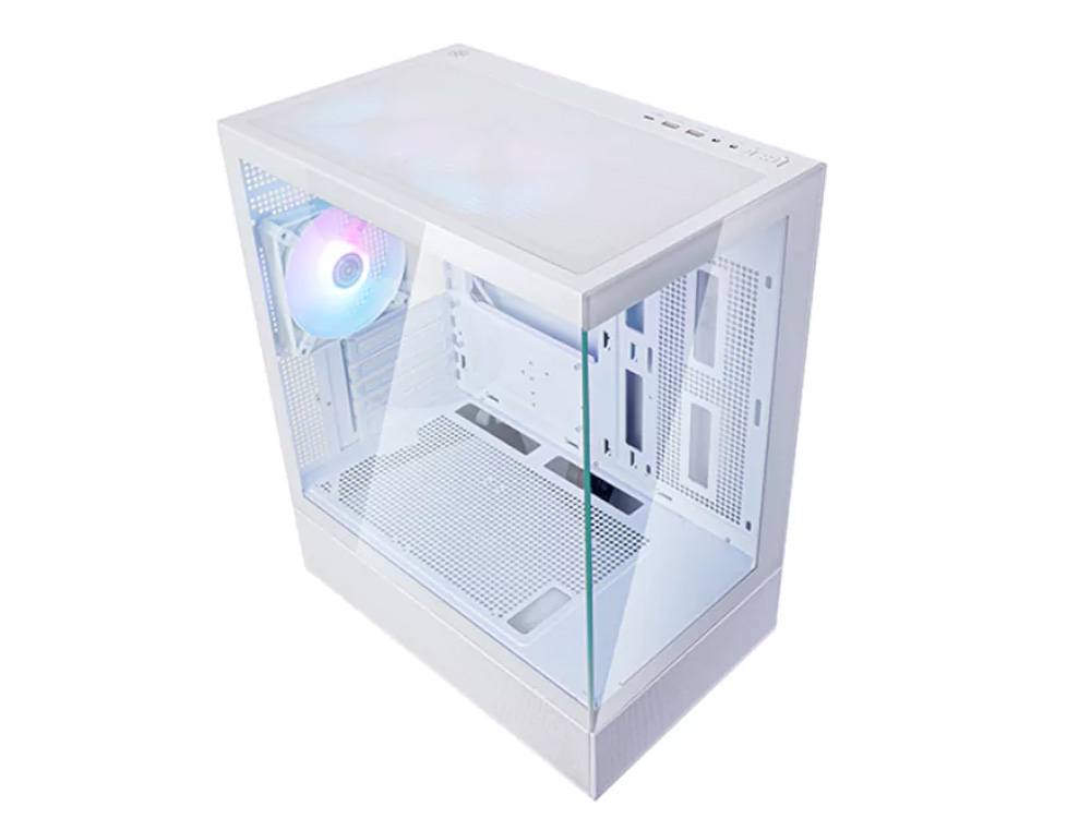 SilverStone LD04 Tempered Glass ARGB Micro-ATX Tower - White