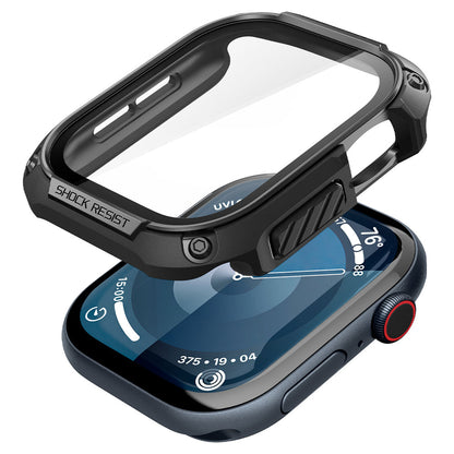 Spigen Apple Watch 10/11 46mm Tough Armor Screen Protector Case (Black)