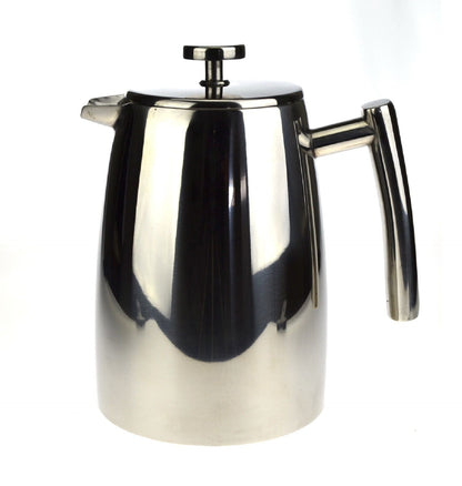 Avanti 8 Cup Modena Insulated Twin Wall Coffee Plunger  - Silver | Coffee Plunger | Double Walled