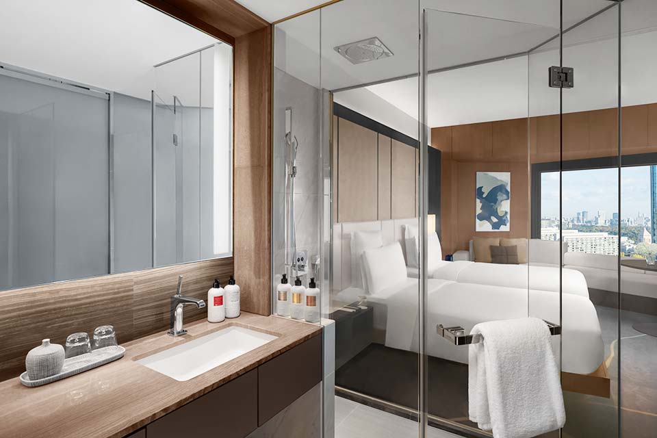 ANA InterContinental Tokyo club twin room city view