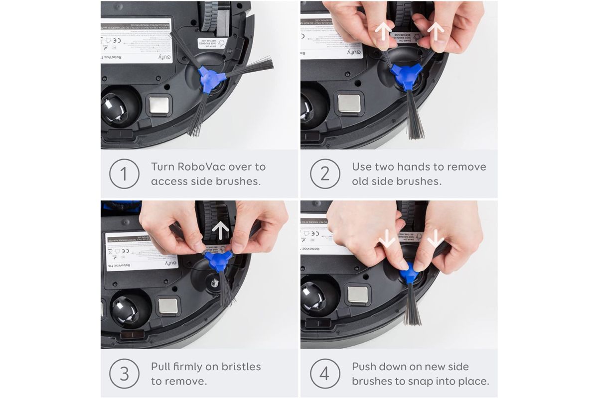 Eufy RV Side Brush (X4) 11S, 25C, 35C, G10 HYB, G15, G20, G20 HYB, G30 VRG, G30 HYB, G35+, G40 HYB+