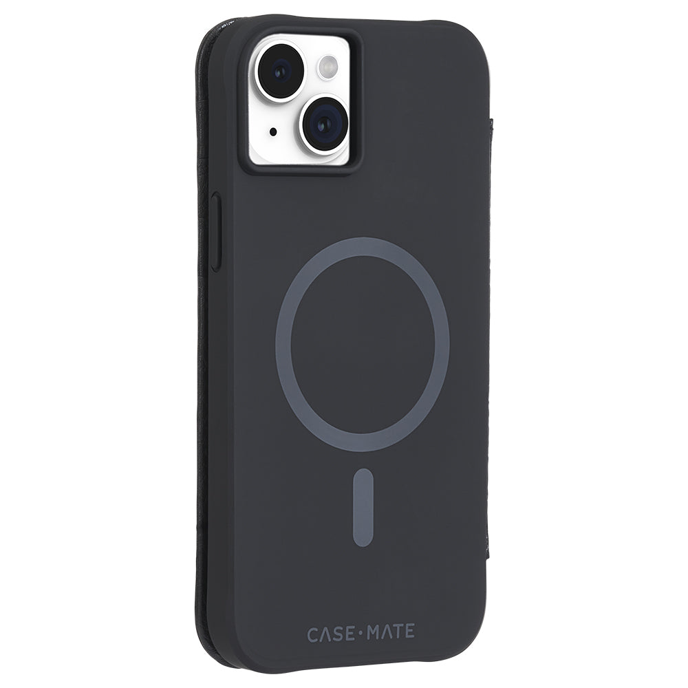 Case-Mate Wallet Folio MagSafe Case - For iPhone 15 Plus - Black -