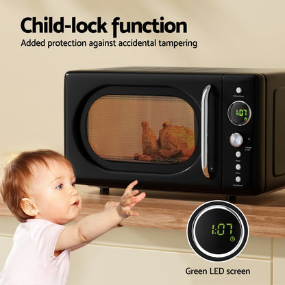 Devanti 20L Microwave Oven 700W (Black)