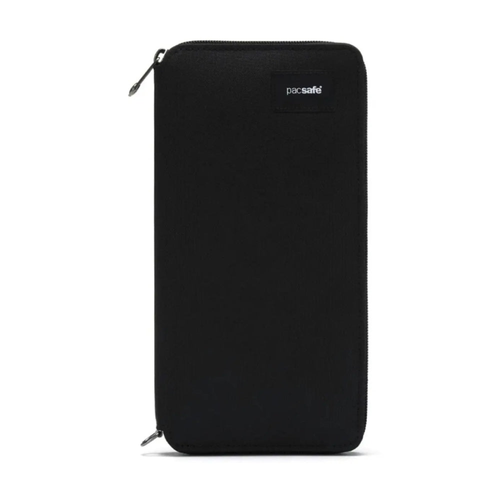 Pacsafe RFIDsafe RFID Blocking Mens Travel Wallet Recycled Polyester Jet Black