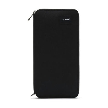 Pacsafe RFIDsafe RFID Blocking Mens Travel Wallet Recycled Polyester Jet Black