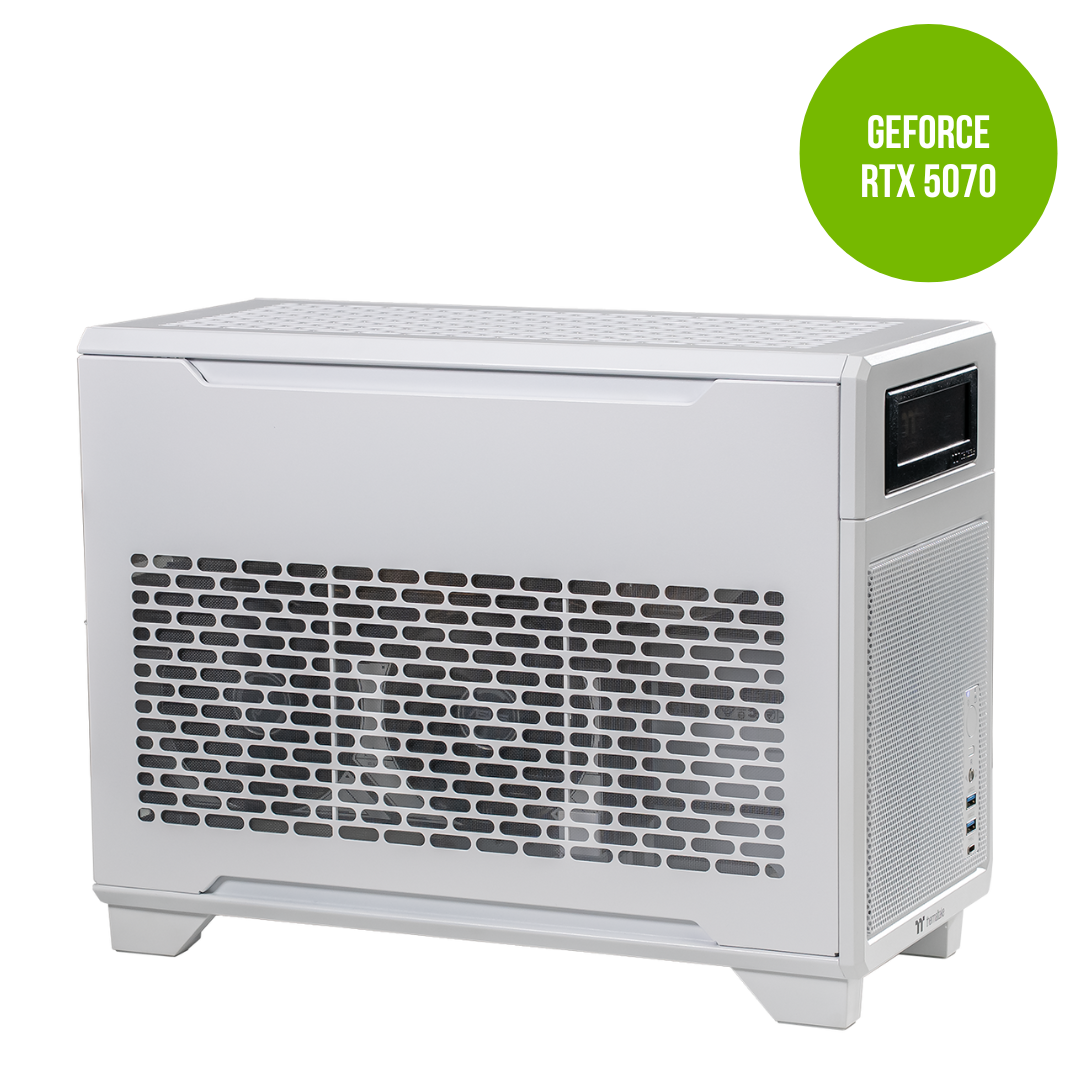 Thermaltake Nomad PRO Gaming Desktop PC ( Intel 14600KF / RTX 5070 / 32GB RAM) - Snow Edition