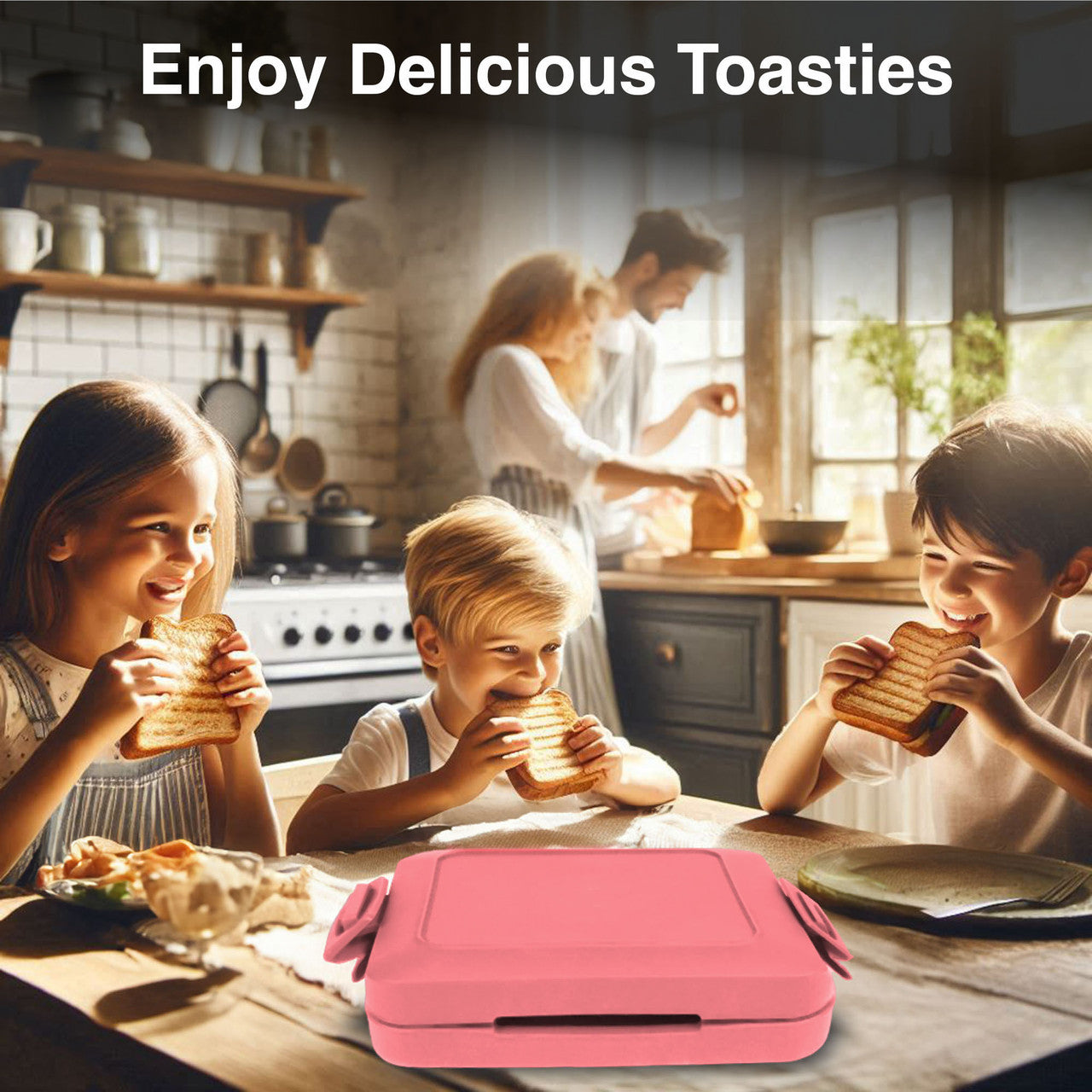 Laser Heatwave Tech Microwave Toastie Maker (Pink)