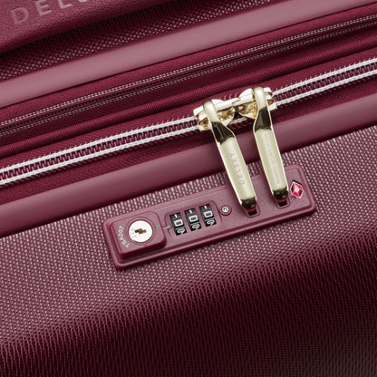 Delsey Chatelet Air 2.0 Checked-In Luggage Suitcase W/ TSA Lock Burgundy 76 cm