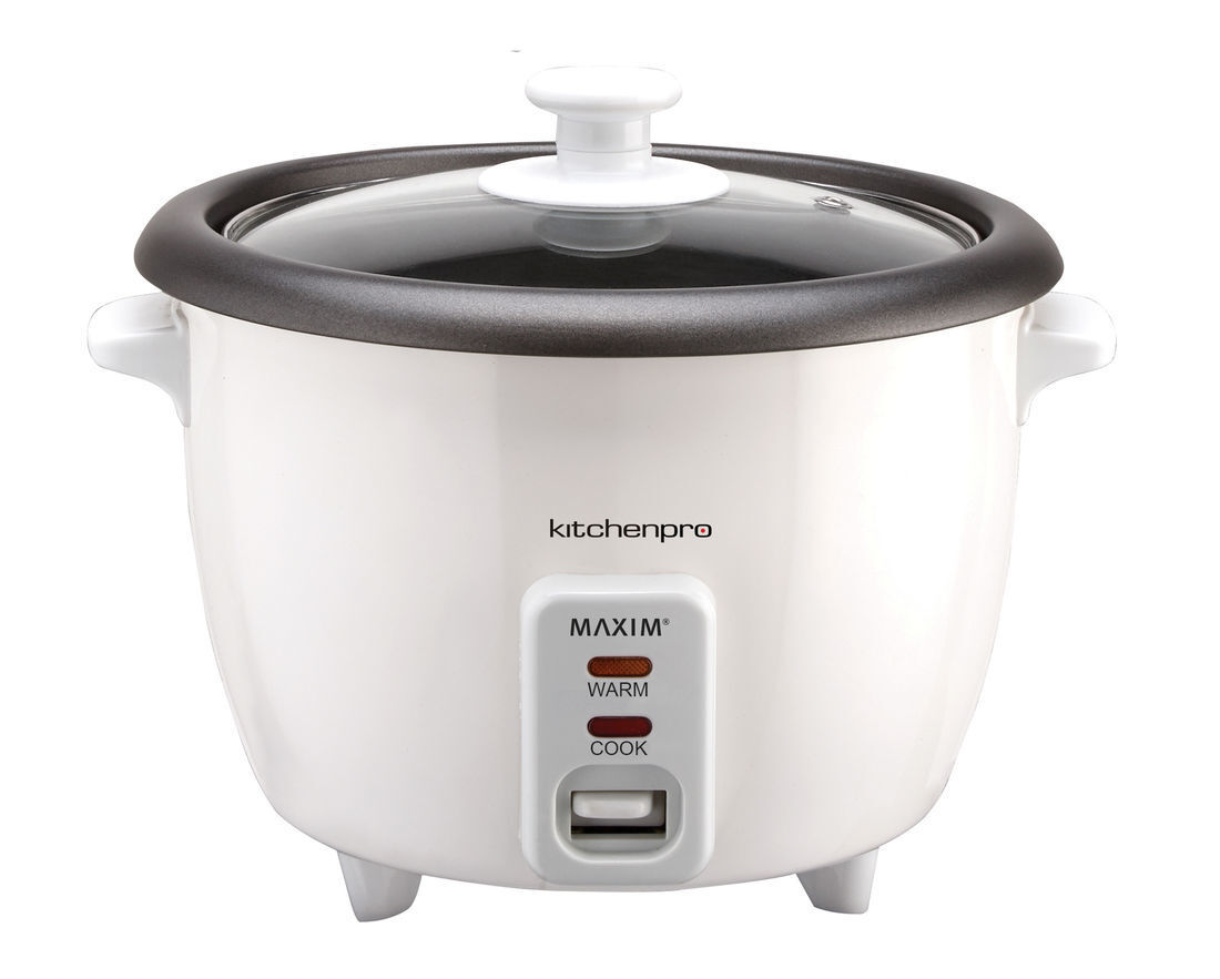 Maxim Rice Cooker 1.8L 10 Cup White - 700W Automatic Cooking Keep Warm
