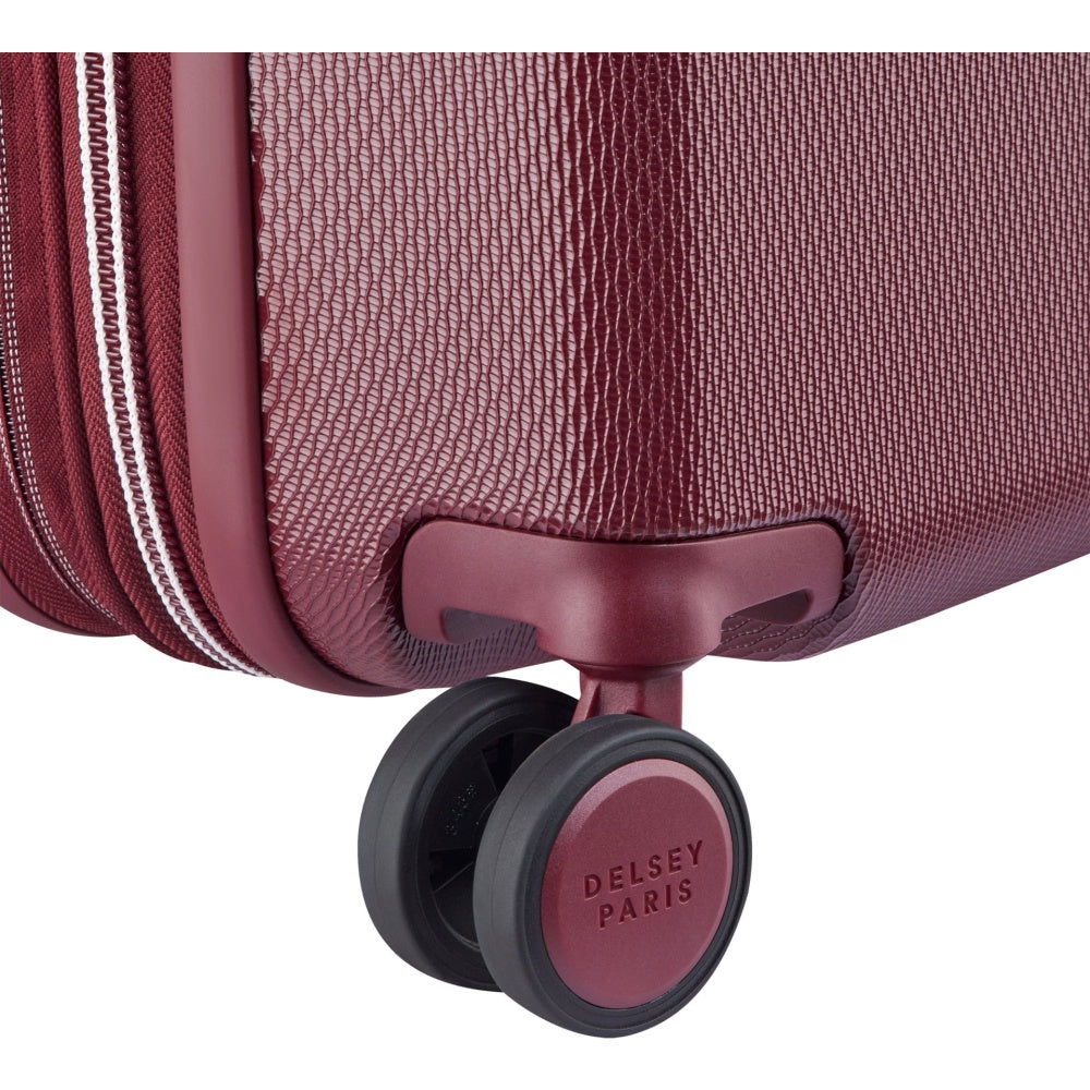 Delsey Chatelet Air 2.0 Checked-In Luggage Suitcase W/ TSA Lock Burgundy 76 cm