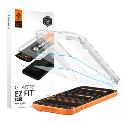 Spigen Apple iPhone 17 Pro GLAS.tR EZ Fit Pro 2PCS Glass Screen Protector - Clear