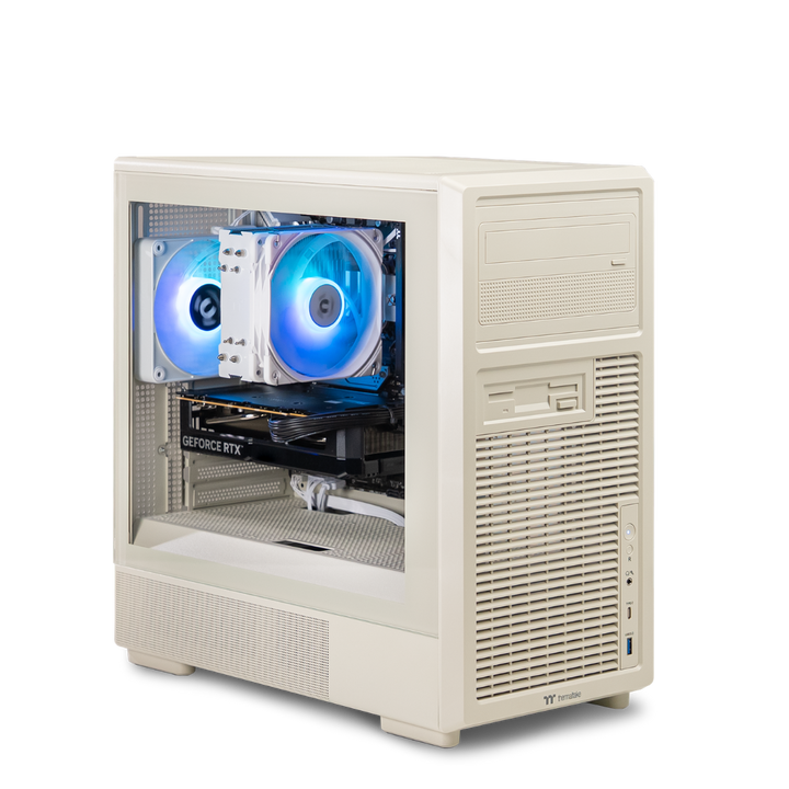 Thermaltake Retro Air Gaming Desktop PC (AMD 7500F/ RTX 5060 / 16GB RAM)