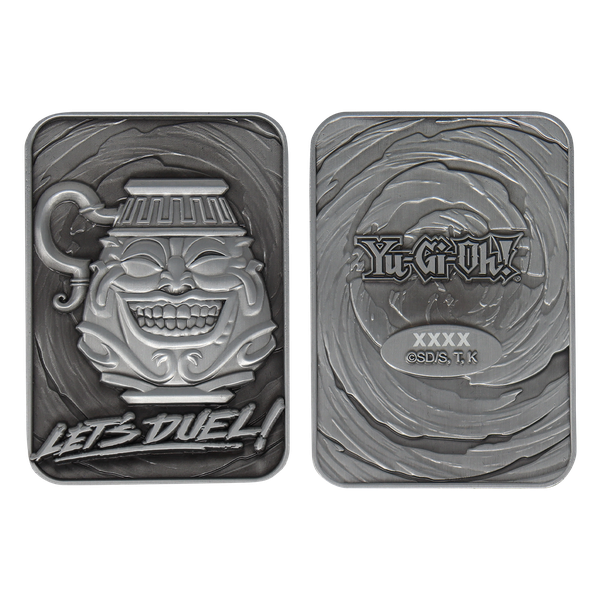 Fanattik Yu-Gi-Oh! Limited Edition Pot of Greed Metal Card