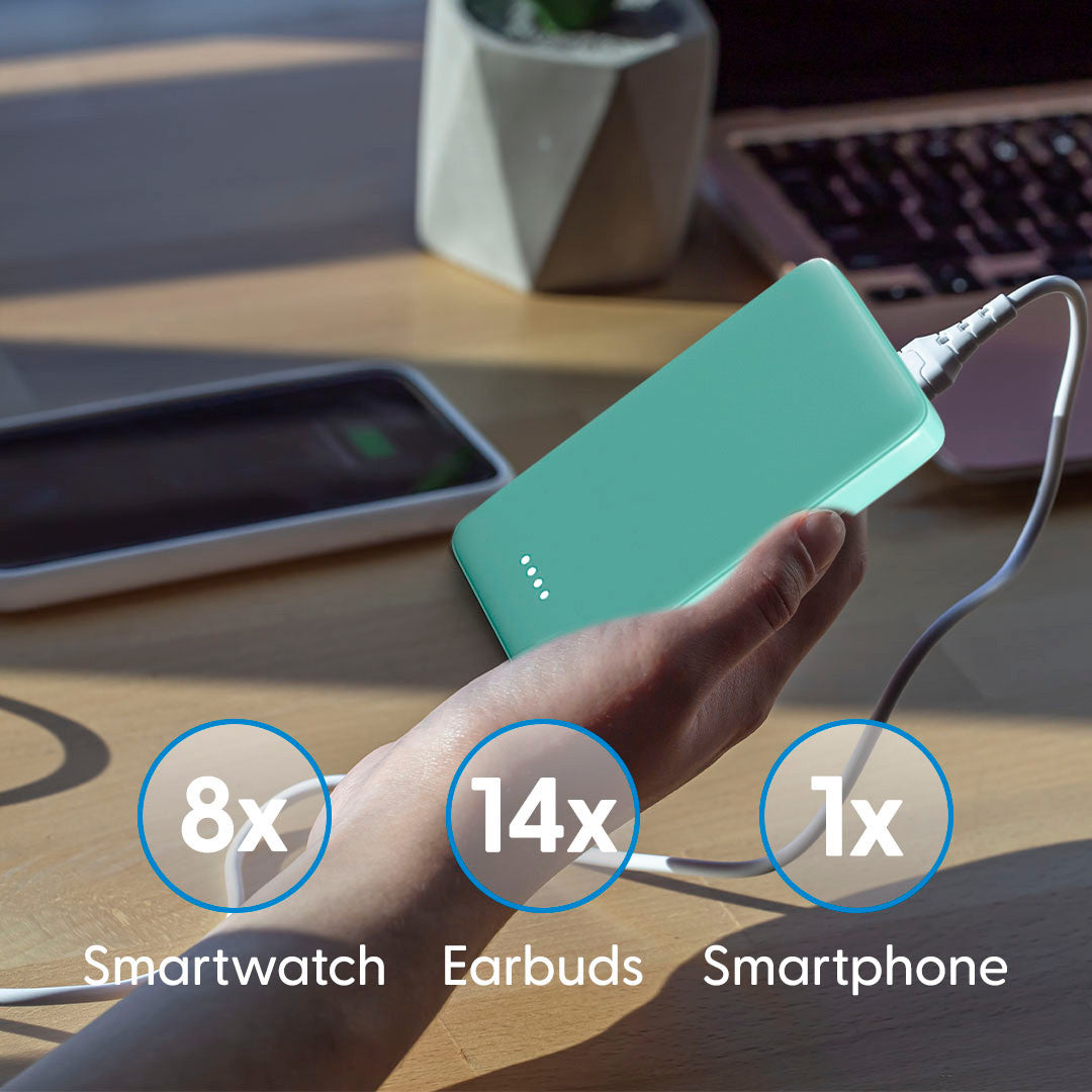 Laser Powerbank 5000mAh (Aqua)