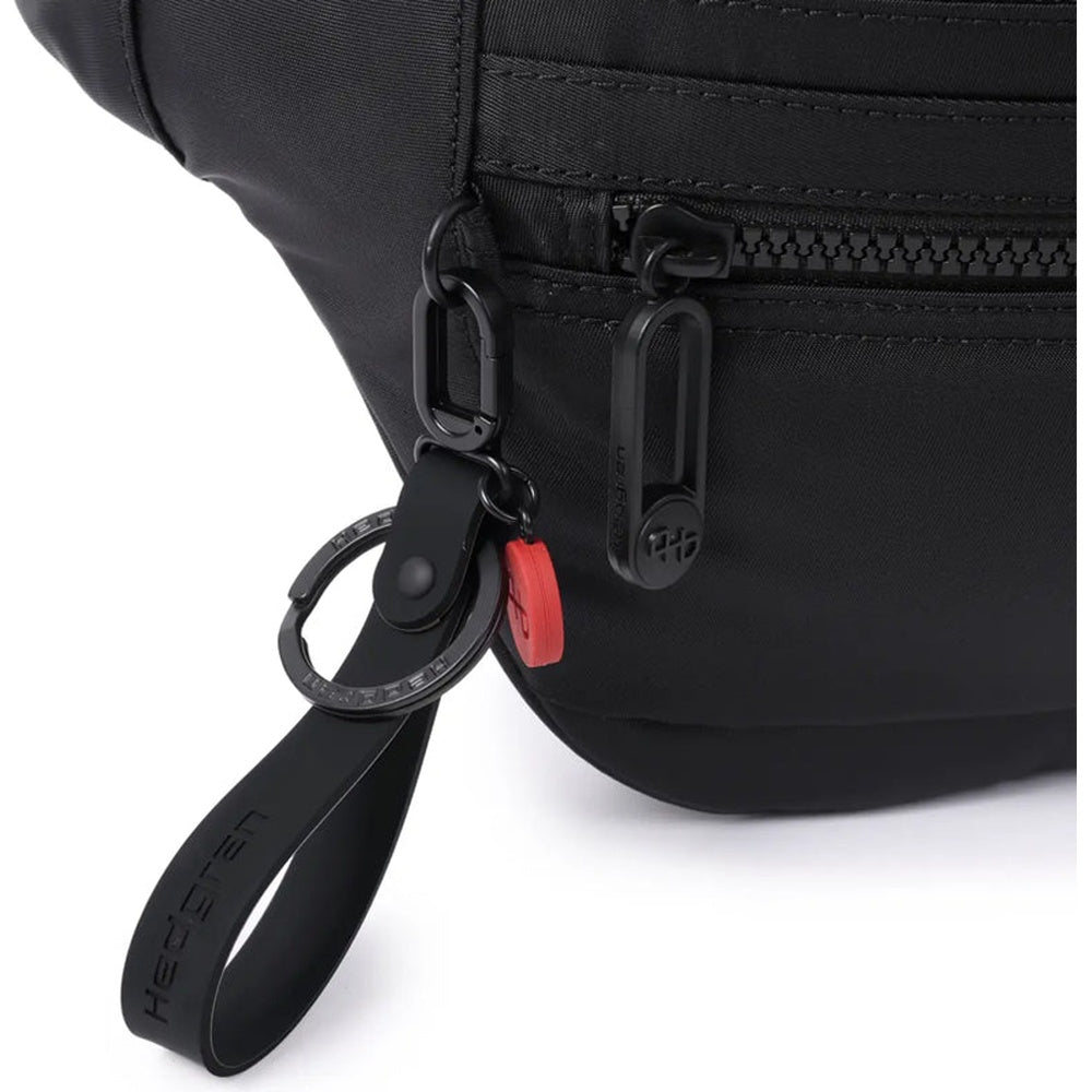 Hedgren ZIVA NEO Water Repellent Waist & Crossbody Bag W/ RFID Protection Black