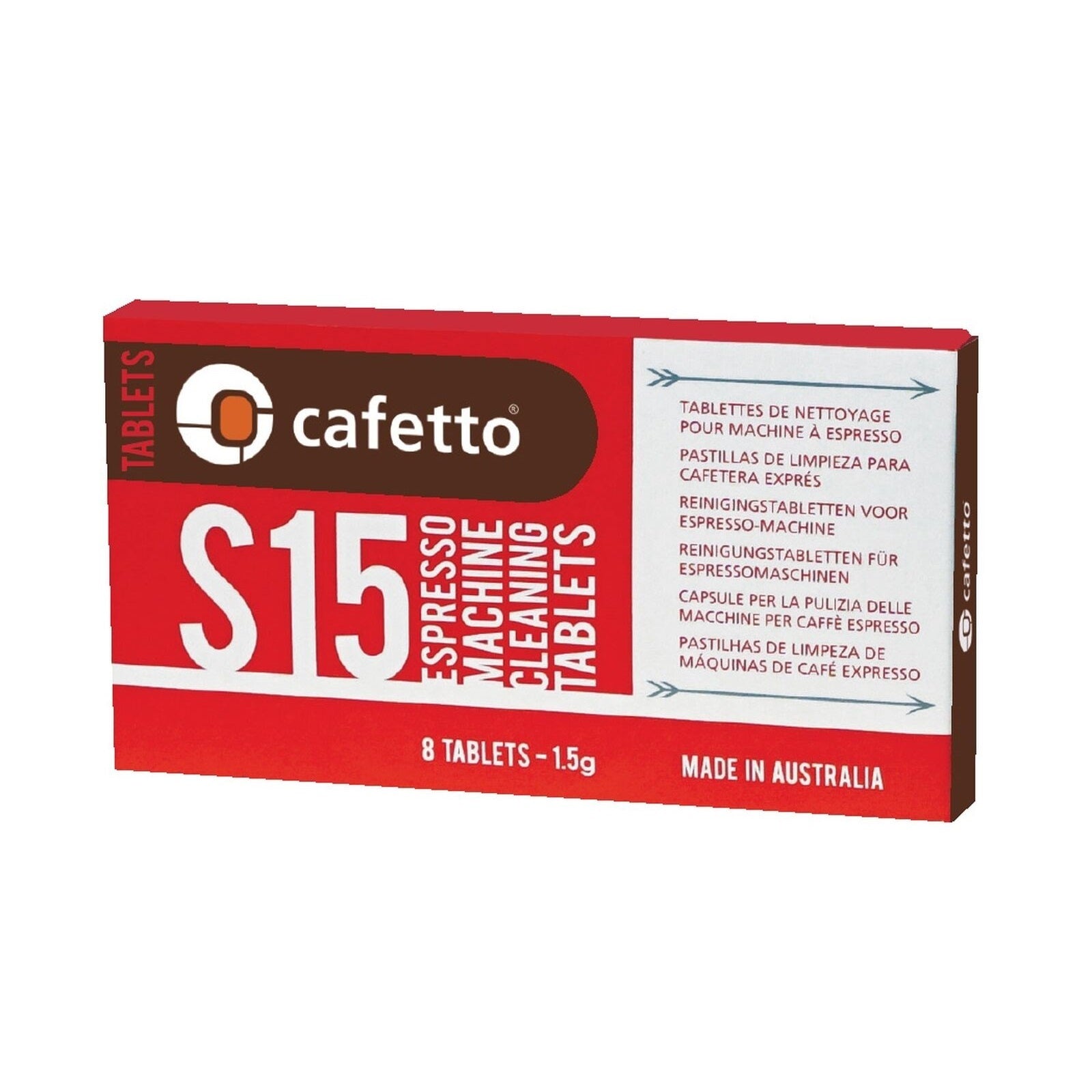 Cafetto 2 Packs (16) S15 Espresso Machine Cleaning Tablets