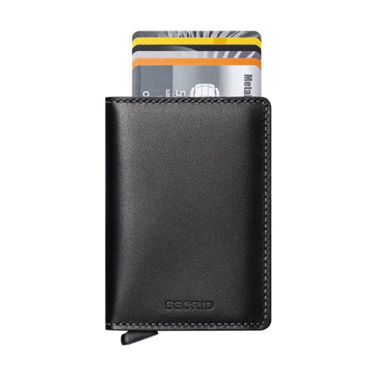 Secrid Slimwallet Compact RFID Travel Men's Wallet w/Card Holder Black