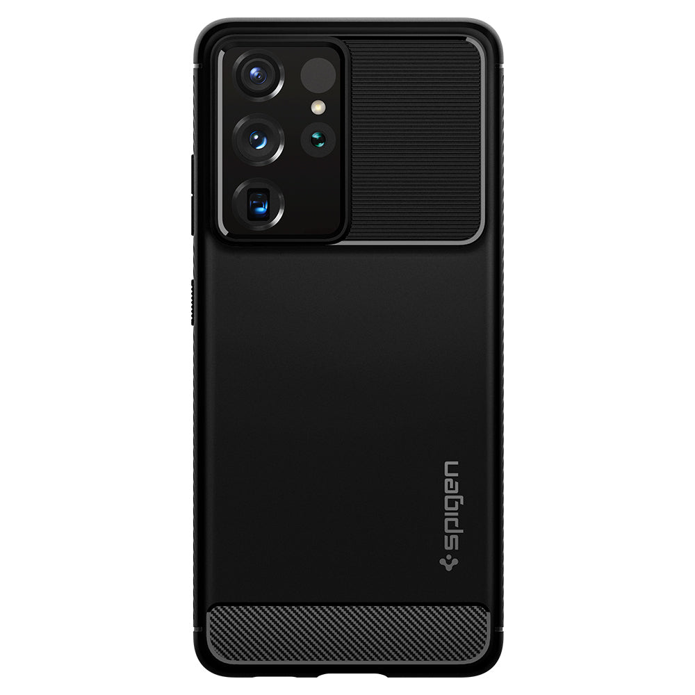 Spigen Samsung Galaxy S21 Ultra Rugged Armor Case - Black