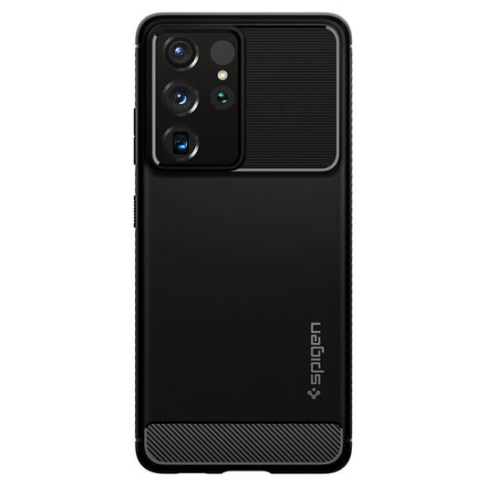 Spigen Samsung Galaxy S21 Ultra Rugged Armor Case - Black