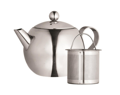 Avanti Nouveau Stainless Steel Teapot 900Ml - Silver | Nouveau | Stainless Steel