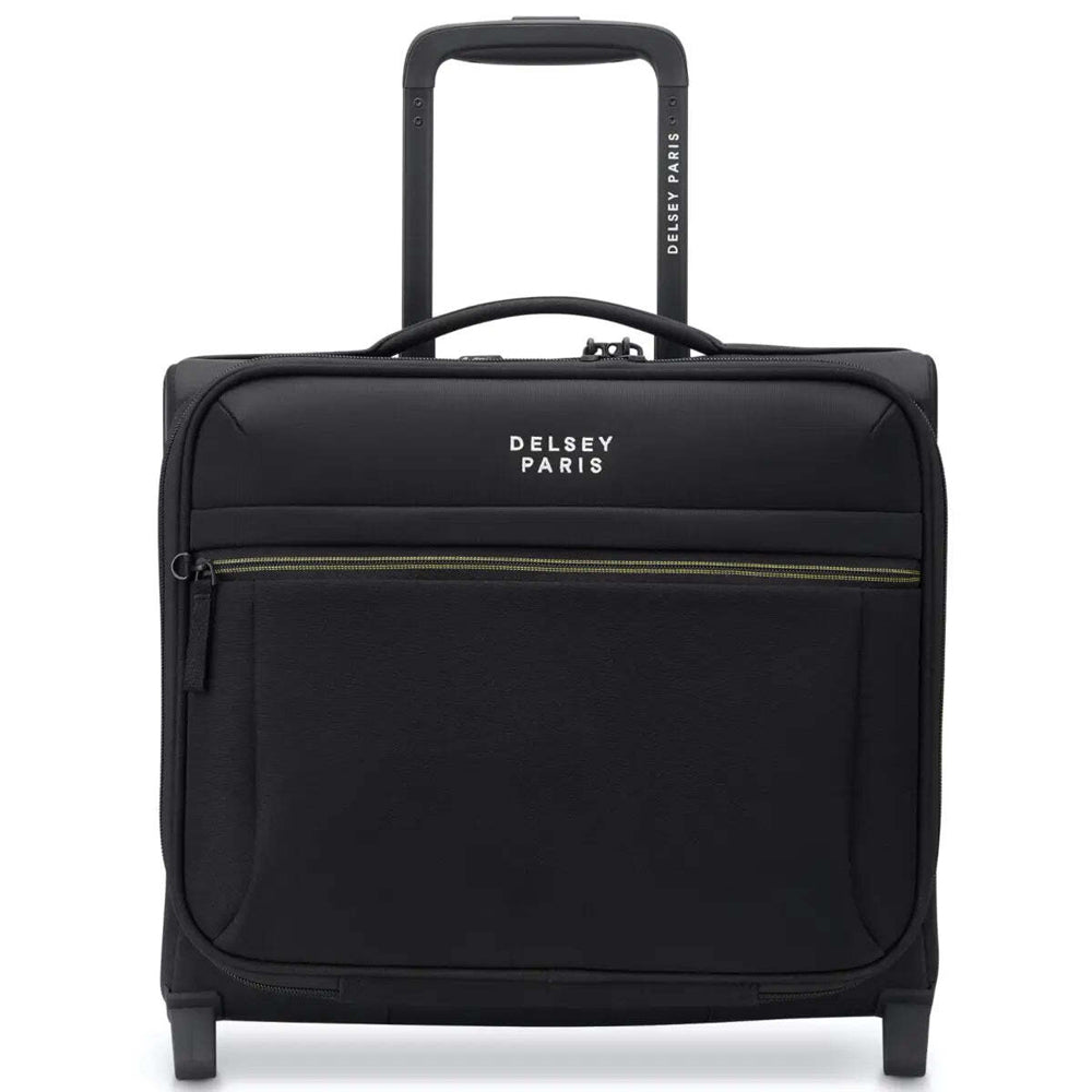 Delsey Brochant 3 - 38 cm 2-Wheel Underseater Cabin Suitcase - Deep Black