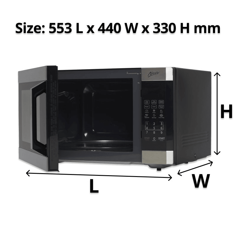 Nero Microwave 1100 Watt Stainless Steel 42L Litre Conventional
