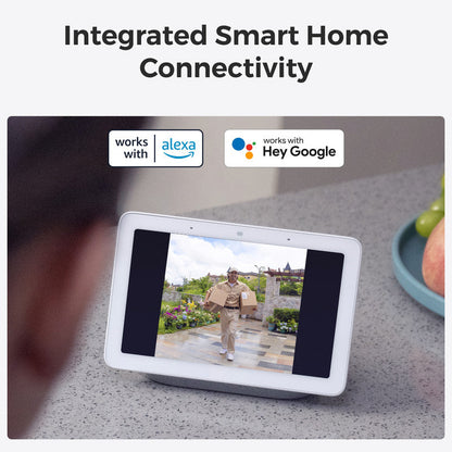 Reolink 2K 4MP Battery Video Doorbell Smart Detection Chime White