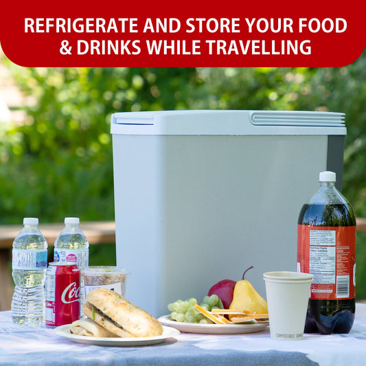 Koolatron 17l Grey 12v Personal Cooler Portable Travel Fridge