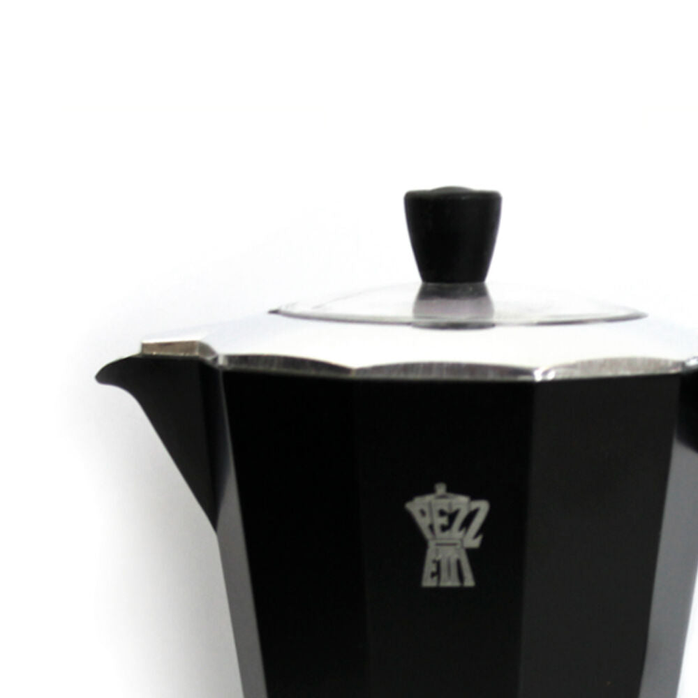 Pezzetti Bellexpress Aluminium 6-Cup Stovetop Induction Coffee Maker Black