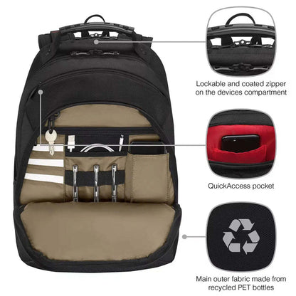 Wenger Legacy Black Series 16" Laptop Backpack Black, Size: 16 inches