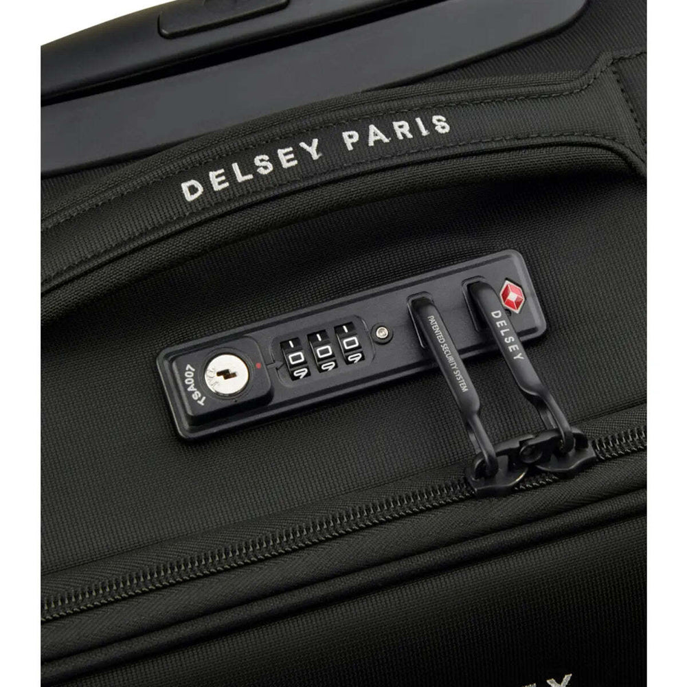Delsey Brochant 3 - 38 cm 2-Wheel Underseater Cabin Suitcase - Deep Black
