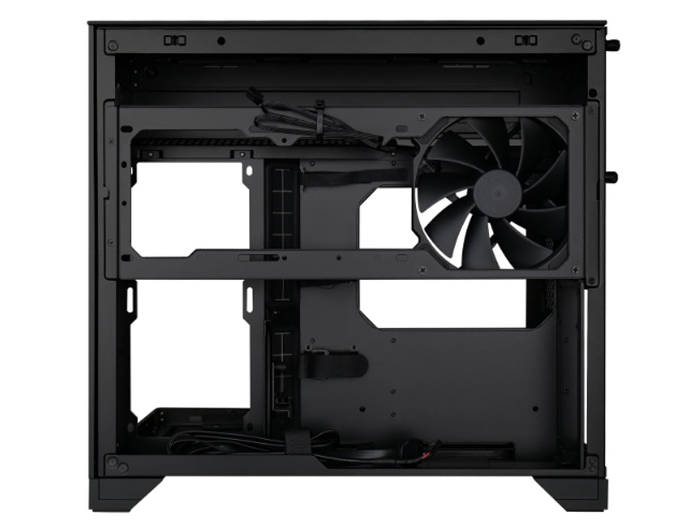 Lian Li O11 Vision-M Compact Tempered Glass Dual-Chamber Micro-ATX Case - Black