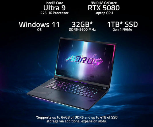 Gigabyte Aorus Master 16" OLED QHD 240Hz Gaming Laptop