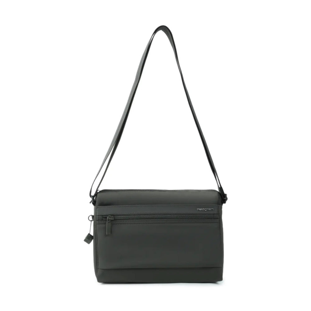 Hedgren EYE Medium Shoulder Bag RFID Nylon 5.7L Padded Pocket Black Ink