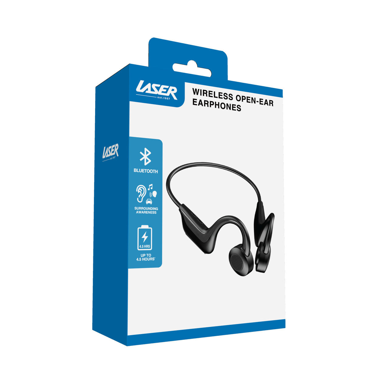 Laser Wireless Open-Ear Earphones (Black)