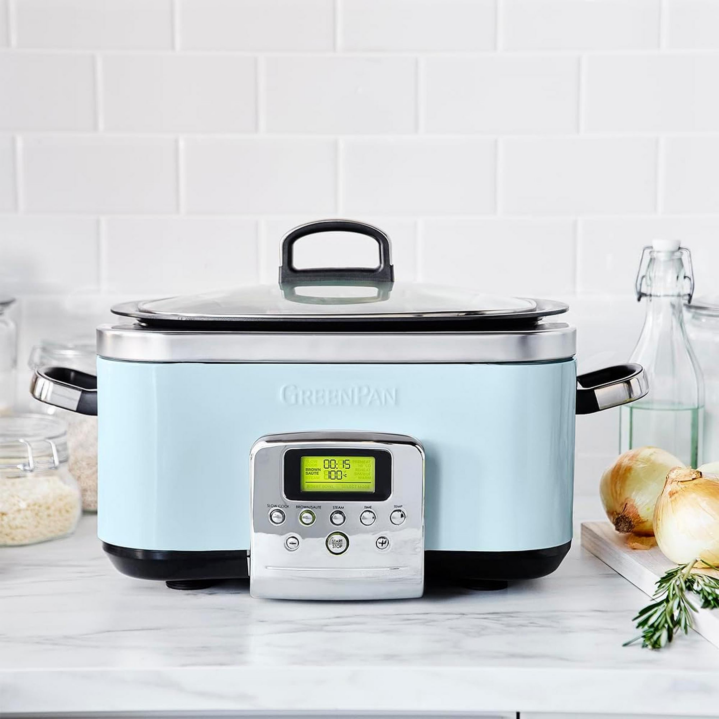 Greenpan Slow Cooker 6L (Blue Haze)