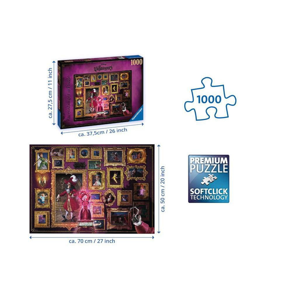 Ravensburger 1000pc Villainous Captain Hook Puzzle