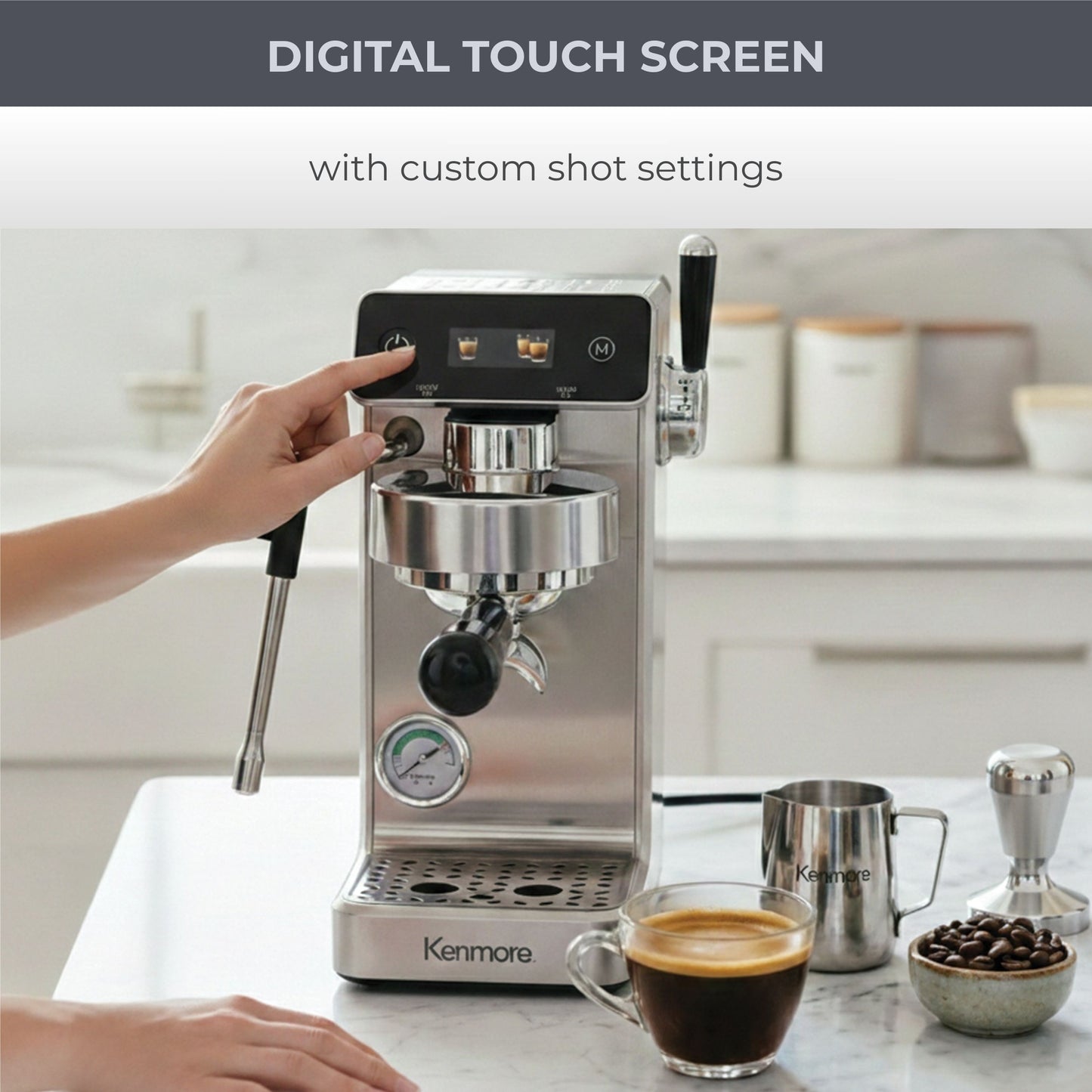 Kenmore Dualis Espresso Machine 1.2L Tank (Stainless)