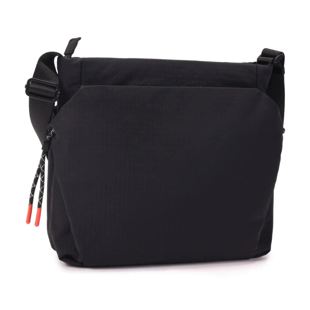 Hedgren MAKOTO 15.2L Womens Square Crossover Bag Lightweight Crossbody Black
